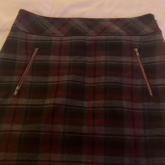Loft Plaid Mini Skirt in 2 - Picture 2 of 4